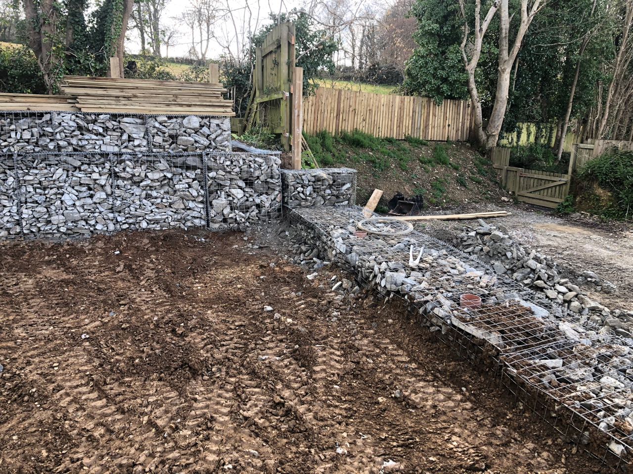 Gabion Installation Ollies Gardens